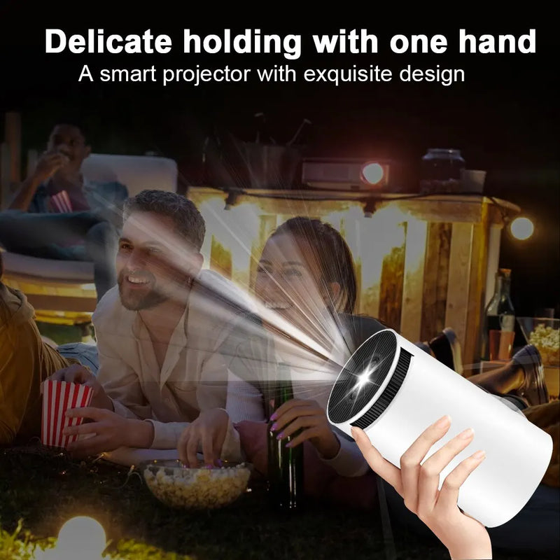 Projector Android 11 4K 1280*720P HY300 Dual Wifi 260ANSI 180°flexible BT5.0 Cinema Outdoor Portable Outdoor Projetor