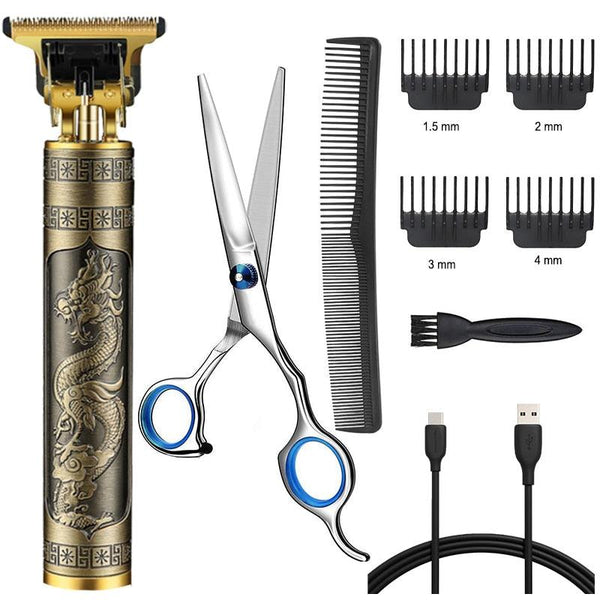 Máquina De Cortar Cabelo Parágrafo Barba Masculina Designer Aleatório Elétrico Profissional